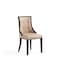 Manhattan Comfort Fifth Avenue Faux Leather Dining Chair in Tan and Walnut - Set of 4 2-DC008-TN - alternate 3